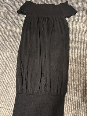 F&F Black Off-Shoulder Midi Dress